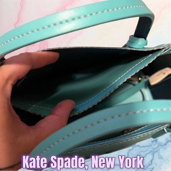 Preowned Kate Spade New York Ivy Drive Loryn Small Tote – Turquoise Blue - Picture 6 of 11